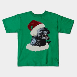 godzilla christmas Kids T-Shirt